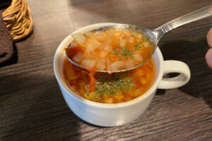 MIDORICAFEのトマトスープ