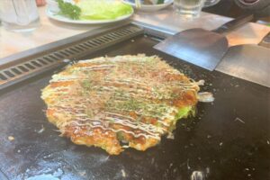 鈴蘭苑のお好み焼き