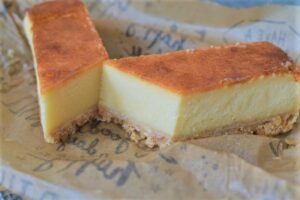 キッチンカーのチーズケーキ
